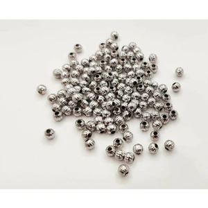 Yiğit Aksesuar Dorika Boncuk 4 mm 50 Adet Gümüş Dorika