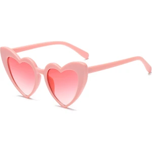 Kalp Shape Kadınlar Için UV400 Polarize Güneş Gözlüğü (Pembe) Pembe (Yurt Dışından)