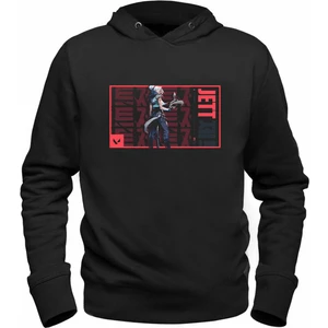 Alfa Tshirt Valorant Baskılı Siyah Sweatshirt