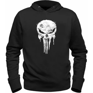 Alfa Tshirt Punisher Resimli  Baskılı Siyah Sweatshirt