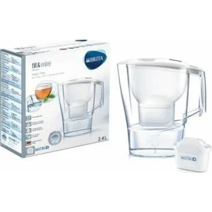 Brita Aluna Cool Yeni Nesil Buzdolabı Kapağına Sığabilen Filtreli Su Arıtmalı Beyaz Sürahi 2.4 lt.
