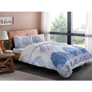 - Aryan Mavi Tek Kişilik Yastık Hediyeli Yorgan Seti