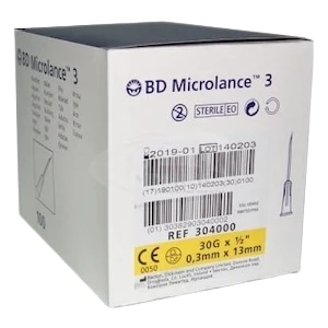 Bd Microlance 3 Mezoterapi Iğnesi 30 gr x 0,3 x 13 mm 100'LÜ 10 Kutu