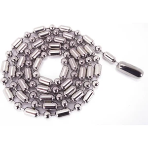 Osmanlı Gümüş Ince Model Bambu Paslanmaz Çelik Erkek Kadın Kolye Zincir