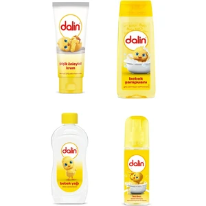 Pişik Önleyici Kremi 100 ml + Şampuan 200 ml + Kolonya 150 ml + Bebek Yagı 300 ml Klasik Set