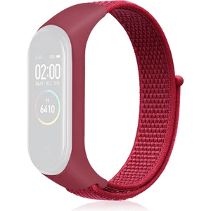 Xiaomi Mi Band Için Naylon Örgü Saat Bantları 6 Çin Kırmızısı (Yurt Dışından)