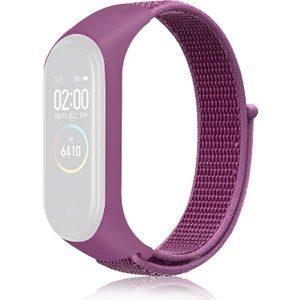 Xiaomi Mi Band Için Naylon Örgü Saat Bantları 6 Çin Kırmızısı (Yurt Dışından)