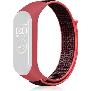 Xiaomi Mi Band Için Naylon Örgü Saat Bantları 6 Çin Kırmızısı (Yurt Dışından)