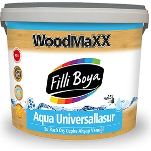 Filli Boya Woodmaxx® Aqua Universallasur 15 Lt (Su Bazlı Dış Cephe Ahşap Verniği)