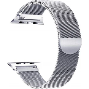 Apple Watch Metal Kordon Milano Kayış Manyetik Iwatch Uyumlu Milanese Seri 5 42MM 44MM Gümüş Renk