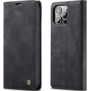 iPhone 13 Pro Max Için Retro Pu Deri Tpu Cüzdan Kılıfı Manyetik Flip Standlı Kılıf Kapaklı (Yurt Dışından)