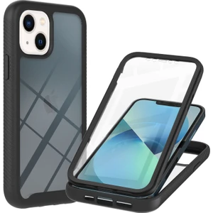 iPhone 13 Mini Için Şeffaf Shockproof Bumper Yerleşik Ekran 360 Tam Koruma Kapaklı (Yurt Dışından)