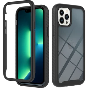 iPhone 13 Pro Için Çift Katmanlı Şeffaf Bumper Shockproof Tam Koruma Kılıf Kapaklı (Yurt Dışından)