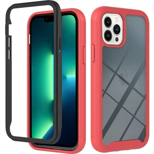 iPhone 13 Pro Max Için Çift Katmanlı Şeffaf Bumper Shockproof Tam Koruma Kılıf Kapaklı (Yurt Dışından)