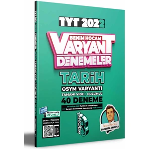Benim Hocam Yayınları 2022 TYT Tarih Tamamı Video Çözümlü 40 Deneme Sınavı