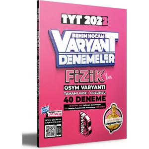 Benim Hocam Yayınları 2022 TYT Fizik Tamamı Video Çözümlü 40 Deneme Sınavı