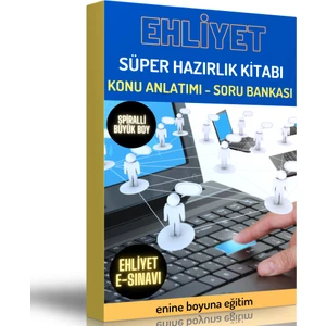 Enine Boyuna Eğitim Ehliyet Süper Hazırlık Kitabı (Büyük Boy)