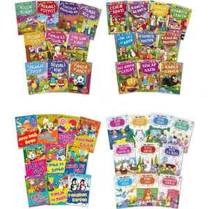 Timaş Mini Masallar Serisi 1-2-3-4  Set (40 Kitap)