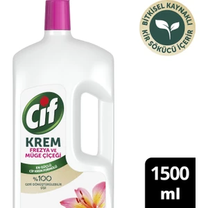 Krem Yüzey Temizleyici Mutfak ve Banyo İçin Frezya ve Müge Çiçeği Kokulu 1500 ML 1 Adet