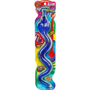 Büyük Boy Streç Esneyebilen Yılan Eğlenceli 34CM. Dev Streç Yılan Mavi