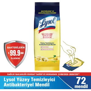 Yüzey Temizleyici Mendil 72'li