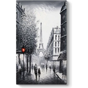 Siyah Beyaz Paris Kule Tablo