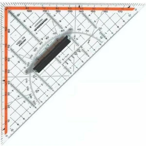 HOBİ MARKET ART Geometrik Açılı Gönye Cetvel (Geoder-Aristo) 32 cm