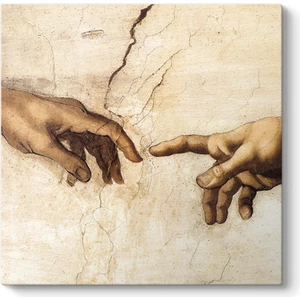 Michelangelo - Adem'in Yaratılışı Tablosu