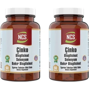 Çinko Bisglisinat & Bakır Selenium 60 Tablet 2 Kutu