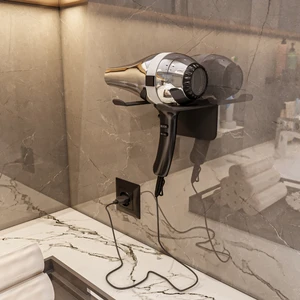 Saç Kurutma Makinesi Tutacağı Fön Makinesi Askısı Banyo Askılık