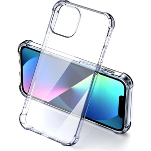 Case 4U Apple iPhone 13 Mini Kılıf Darbe Emici Anti Shock Şeffaf