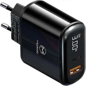 Ch-7170  Pd3.0 20W 1Xusb 1Xtype-C Girişli Led Göstergeli Şarj Adaptörü-Siyah