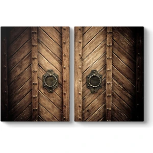 Ahşap Kahverengi Kapı Tablosu