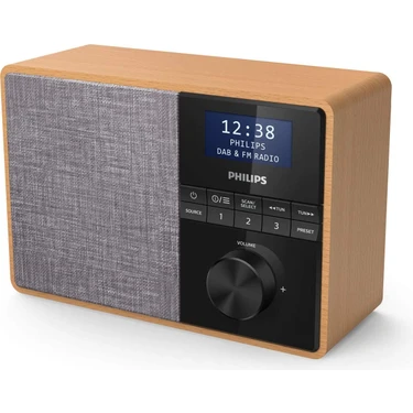 Philips R5505/10 Bluetooth Radyo (Ahşap Kabin, Dab+/fm Radyo, 3 Inç Geniş Bant Hoparlör