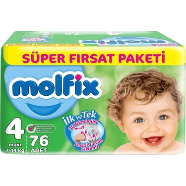 molfix bebek bezi 76 li 4 numara super firsat paketi fiyati