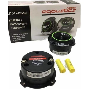 Aqoustics Sx 159 Oto 8 cm Midrange Tweeter Amfi Uyumlu Fiyatı