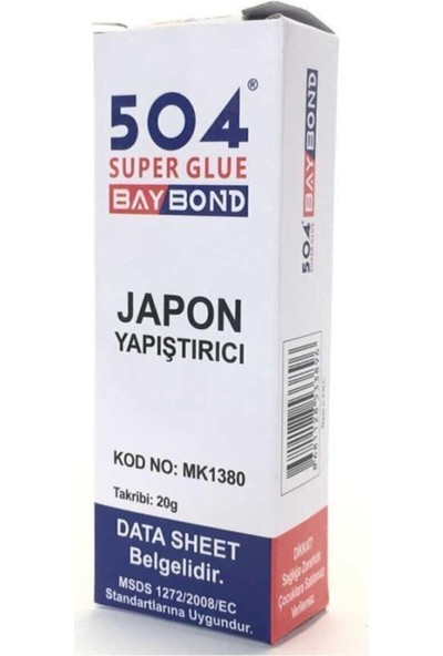 Baybond Bay Bond 504 Japon Yapıştırıcı 20 Gr.