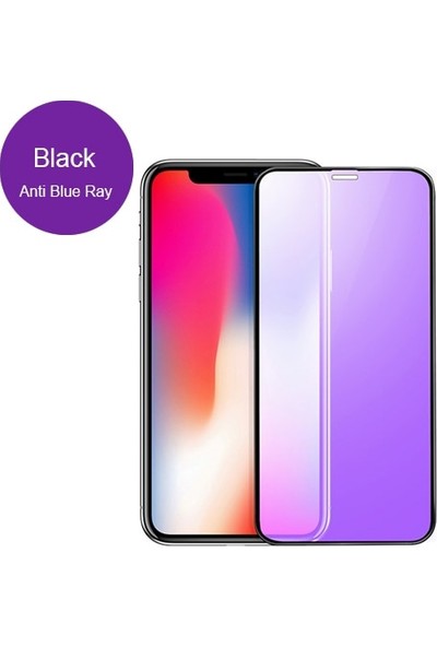Carino Iphone Xs Için 3D Kavisli Temperli Cam Max Anti Mavi (Yurt Dışından)