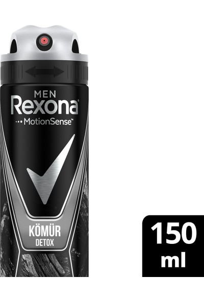Rexona Men Erkek Sprey Deodorant Natural Fresh Kömür Detox 150 ML 1 Adet
