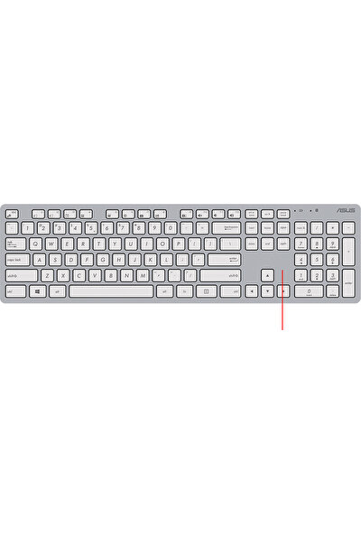 Asus W5000 Beyaz Kablosuz Klavye Mouse Set - Türkçe Q