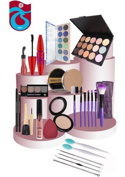 Taraftar Serisi Efsane Trabzon Spor Makyaj Seti Buğday Ten