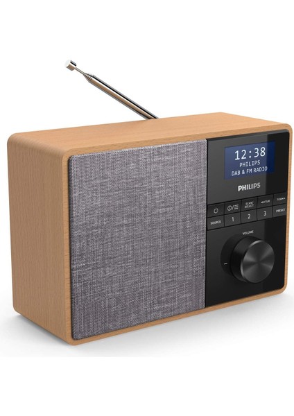 R5505/10 Bluetooth Radyo (Ahşap Kabin, Dab+/fm Radyo, 3 Inç Geniş Bant Hoparlör S