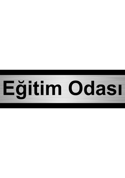 Eğitim Odası 7 x 20 cm Metal Yönlendirme Levhası