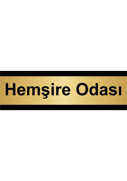 Hemşire Odası 5 x 20 cm Metal Yönlendirme Levhası