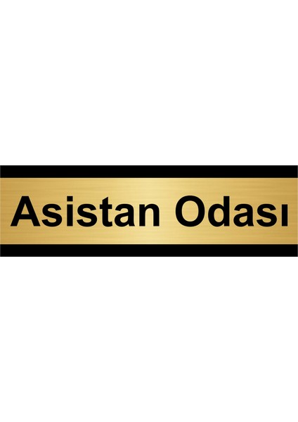 Asistan Odası 5 x 20 cm Metal Yönlendirme Levhası