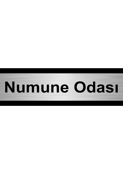 Numune Odası 5 x 20 cm Metal Yönlendirme Levhası