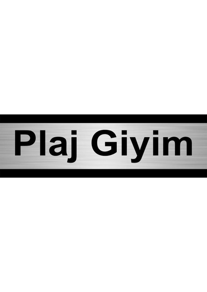 Plaj Giyim 5 x 20 cm Metal Yönlendirme Levhası