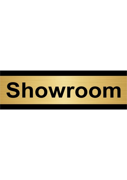Showroom 5 x 20 cm Metal Yönlendirme Levhası