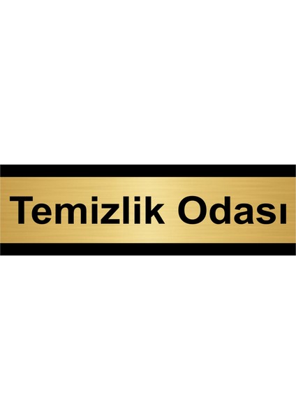 Temizlik Odası 5 x 20 cm Metal Yönlendirme Levhası
