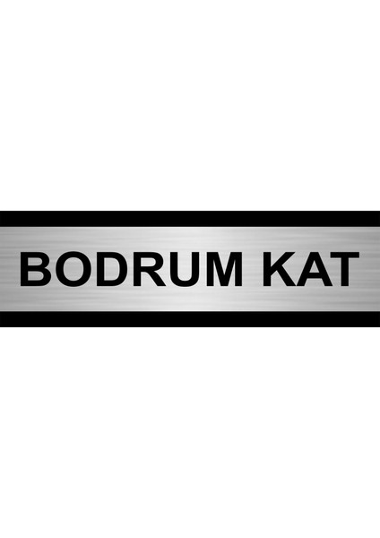 Bodrum Kat 5 x 20 cm Metal Yönlendirme Levhası